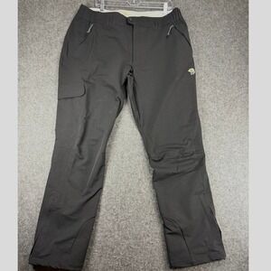 Mountain Hardwear AP Pants Mens 38x34 Black Hiking UPF 50 Zip Pockets Outdoor